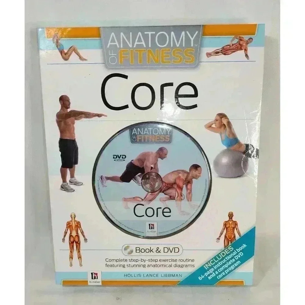 Anatomy of Fitness Core Book & DVD Kit Hollis Lance Liebman Hinkler 2015 NTSC
